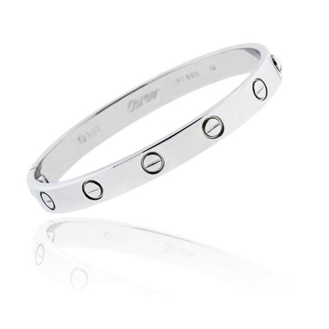 cartier love silver bracelet|pre owned cartier love bracelet.